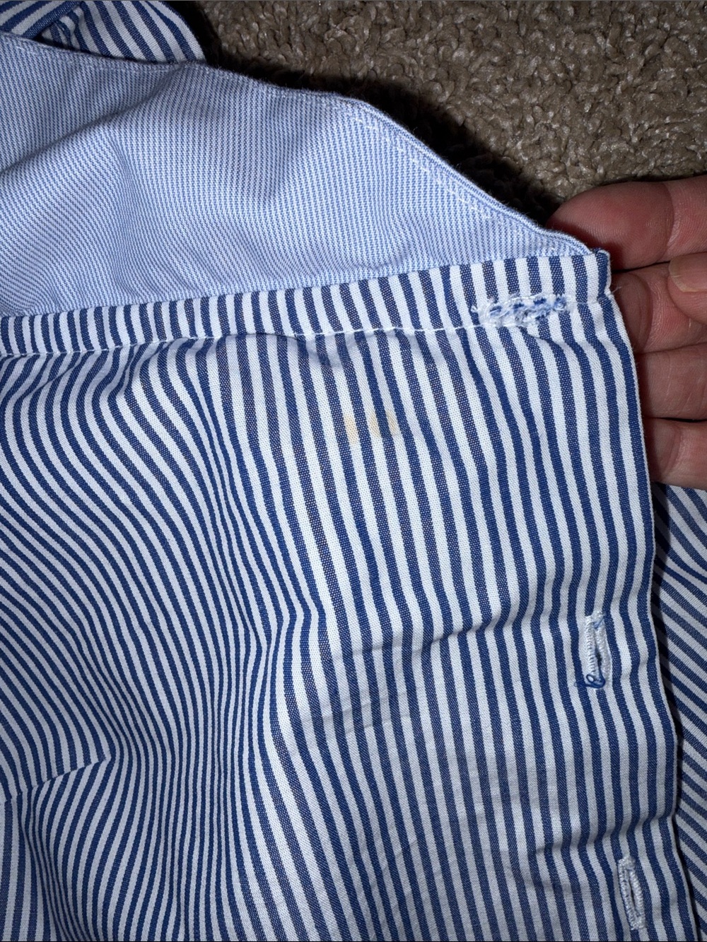 Topshop Stripe Bardot Shirtdress - Picture 6 of 7